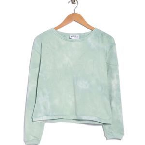 NWT FOR THE REPUBLIC Crew Neck Tie Dye Print Sweatshirt Top